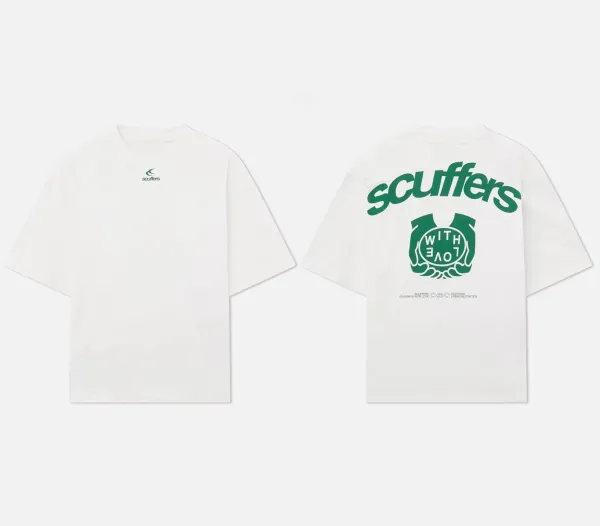 Design Scuffers With Love Graphic T-Shirt White T-Shirts - 1
