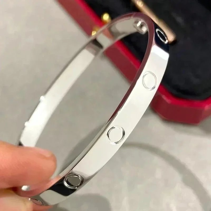 Cartier Love Bracelets — Silver and Rose Gold product photo 2