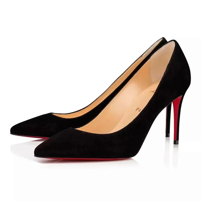 Christian Louboutin High Heels Pointed-Toe Stiletto Pumps with Red Soles product detail image 1