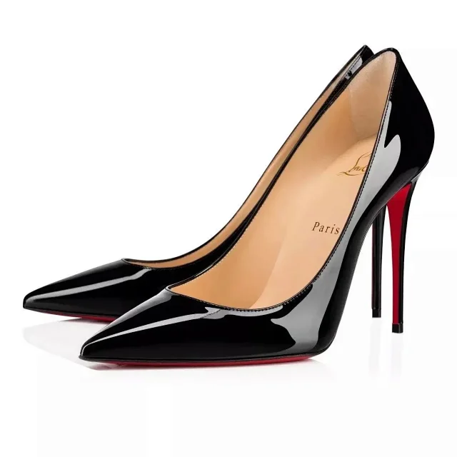 Christian Louboutin High Heels Pointed-Toe Stiletto Pumps with Red Soles product detail image 9