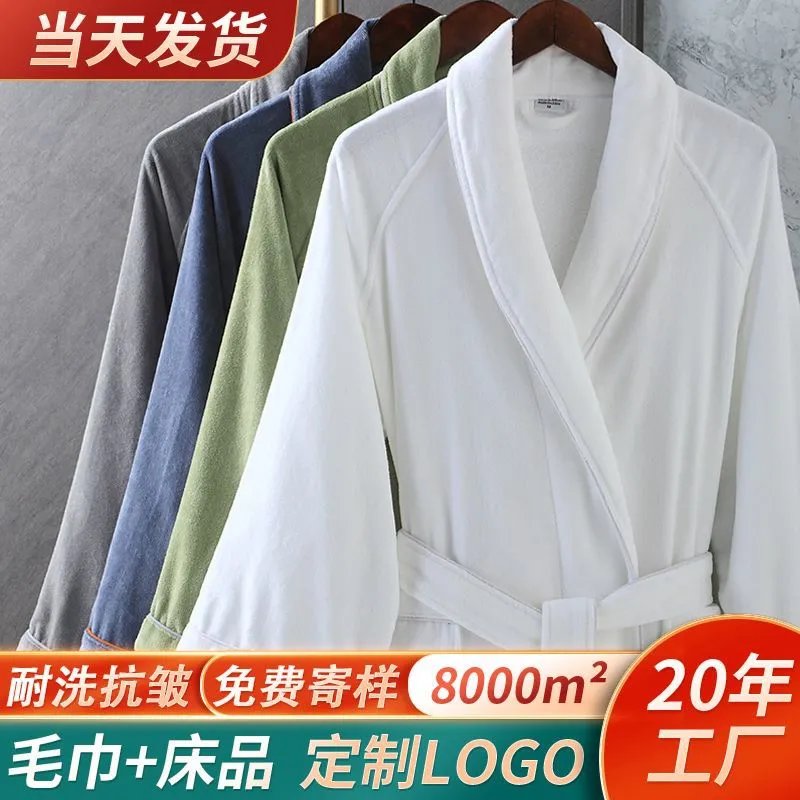 Cotton Bathrobe Long Sleeve