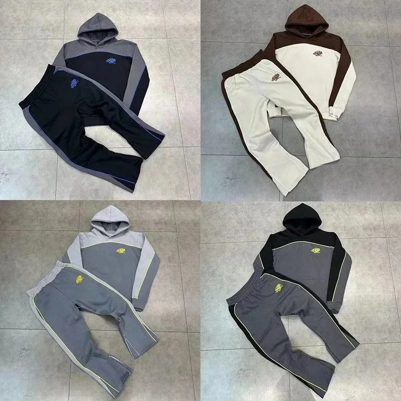 Splicing small logo set hoodie, niche hoodie, casual