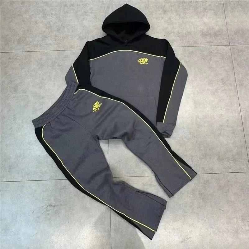 Synaworld Colorblock Hoodie and Sweatpants Tracksuit Set product photo 4