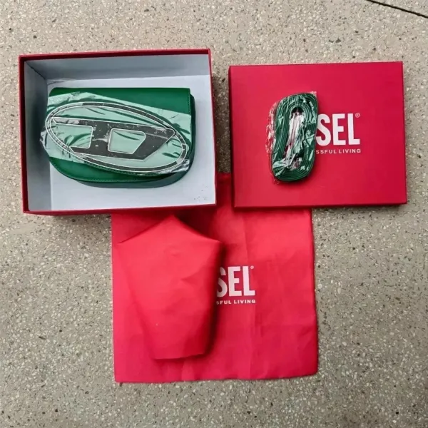 Diesel D-Logo Belt Bag Green Fashion Belt-Bag - 1