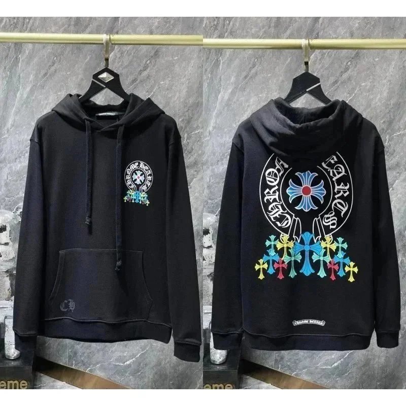 Chrome Hearts Cross Motif Hoodie Black - 1