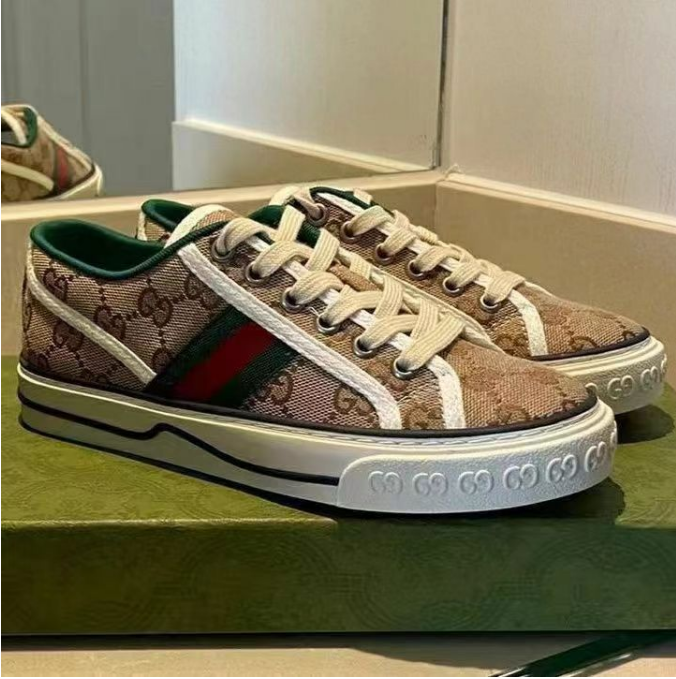 Gucci Tennis 1977 GG Canvas Low-Top Sneakers