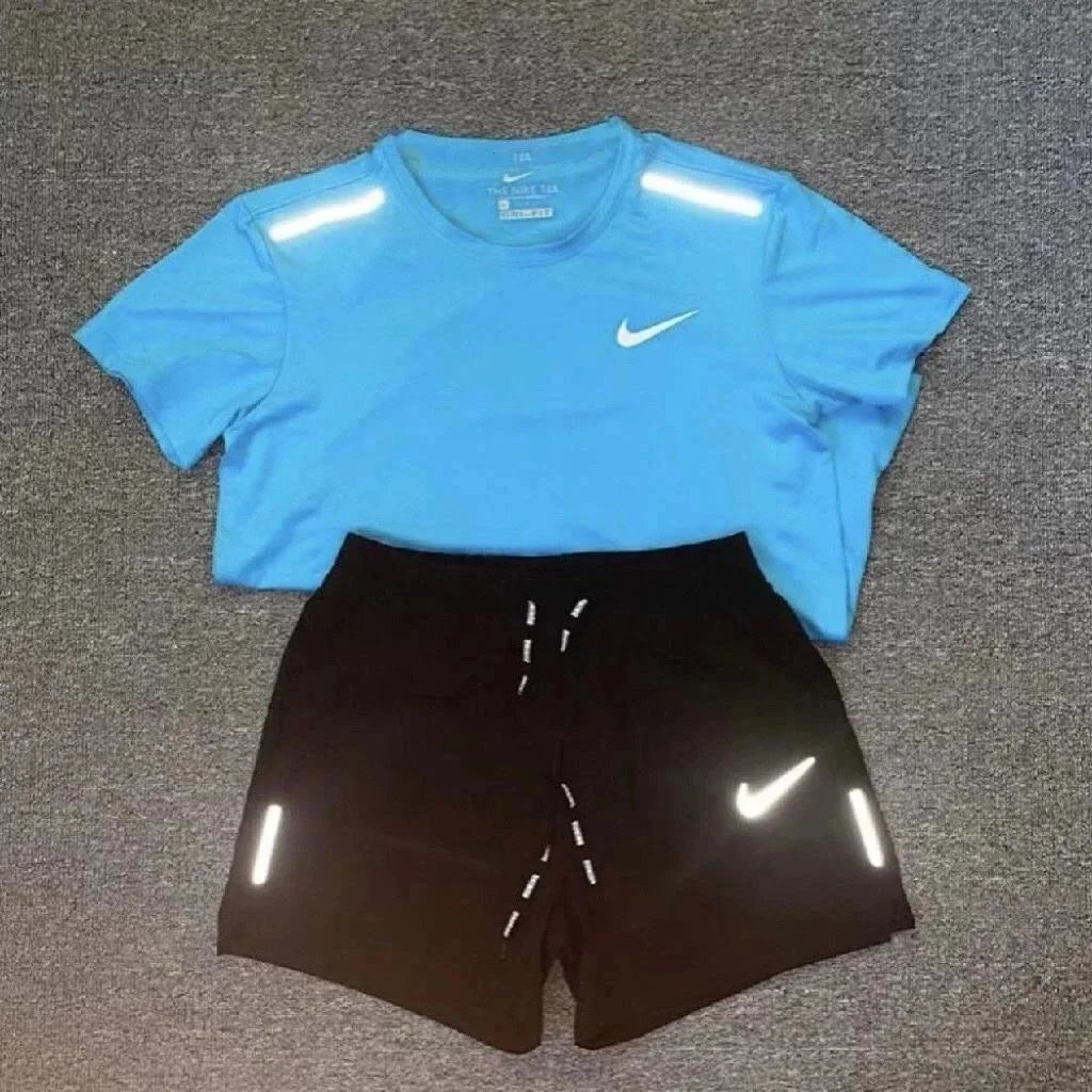 Nike Reflective Running Set Blue/Black Activewear - 7