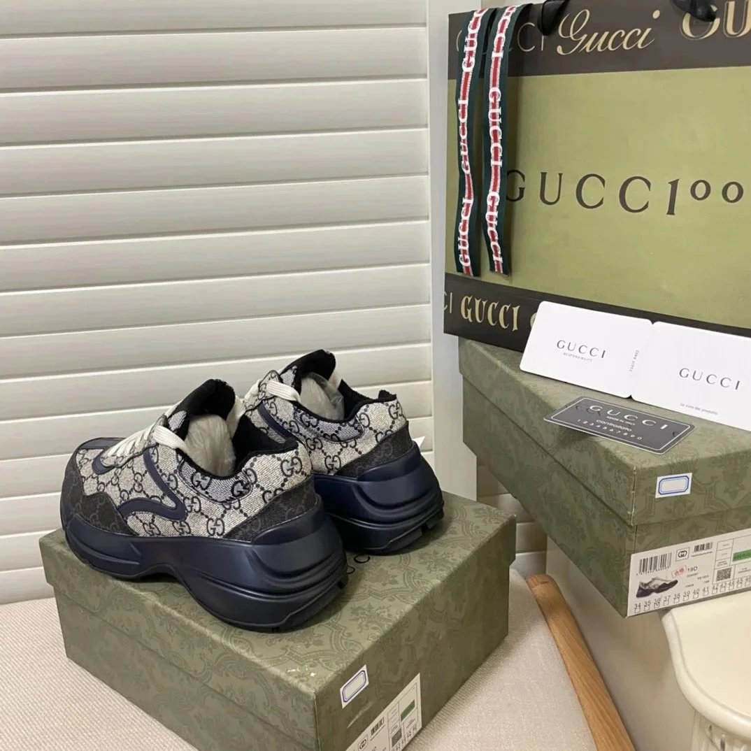Gucci Rhyton GG Supreme Multicolor Chunky Sneakers - 3