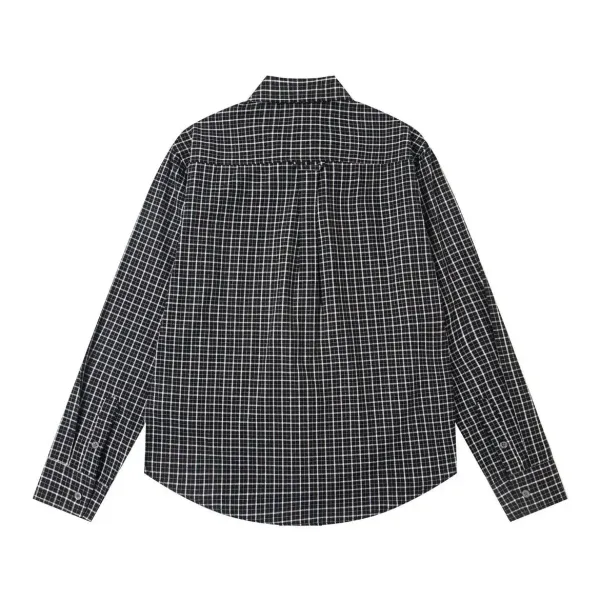 Stussy Checkered Long-Sleeve Shirt Beige - 11