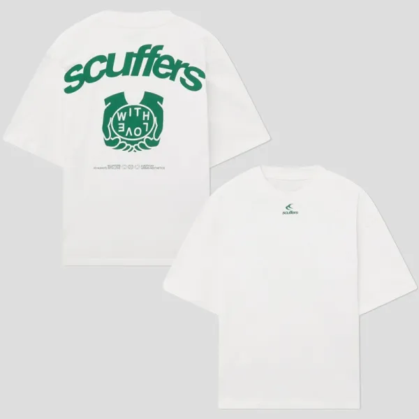 Design Scuffers With Love Graphic T-Shirt White T-Shirts - 1