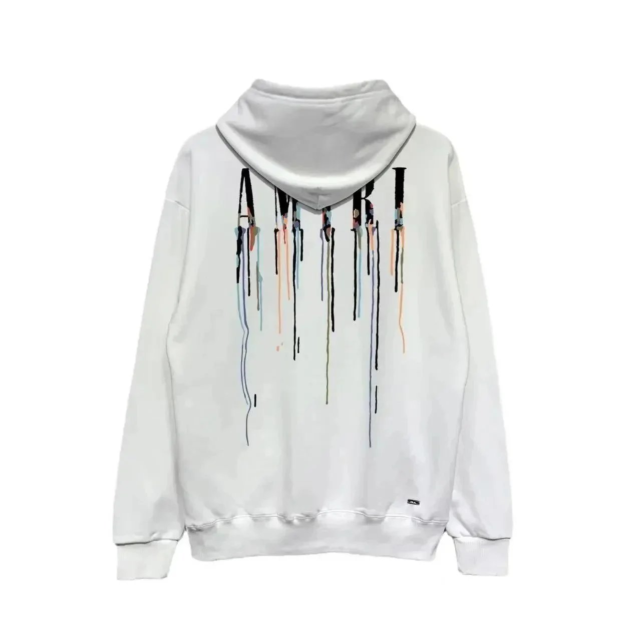 Amiri Drip Logo Hoodie White - 3