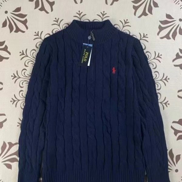 Cable Knit Sweater with Stand-Up Collar photo 4