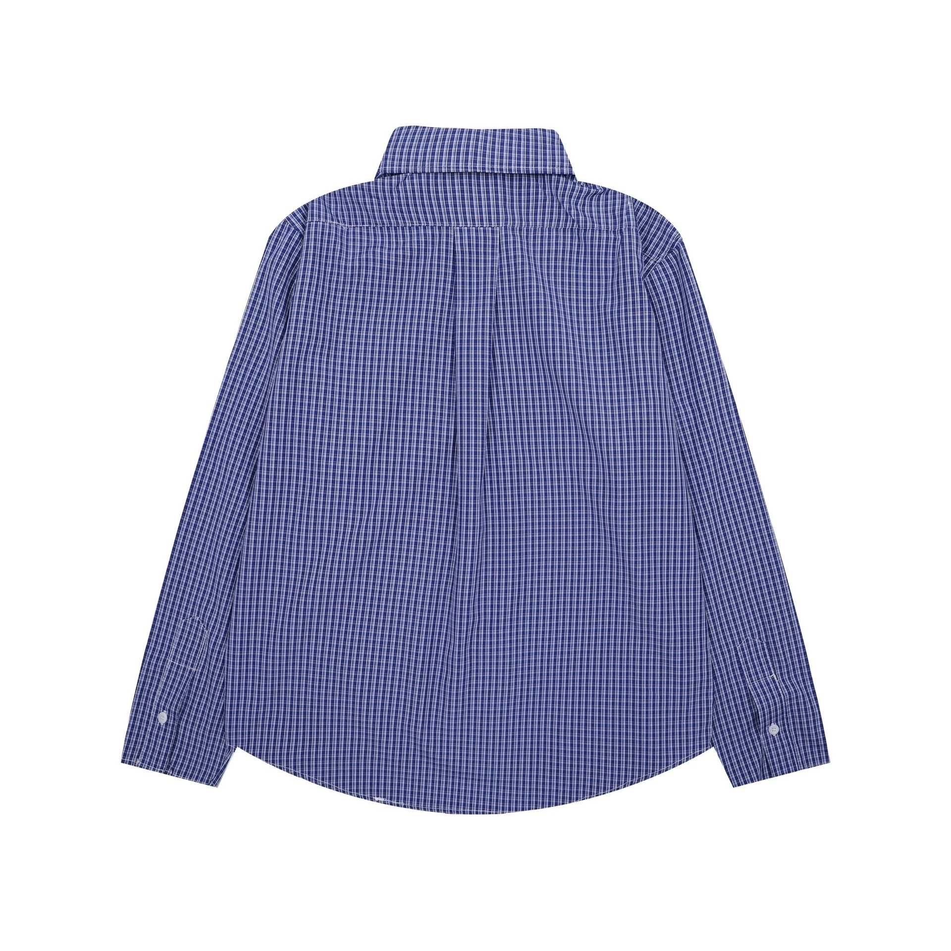 Miu Miu Blue White Checkered Button-Down Shirt