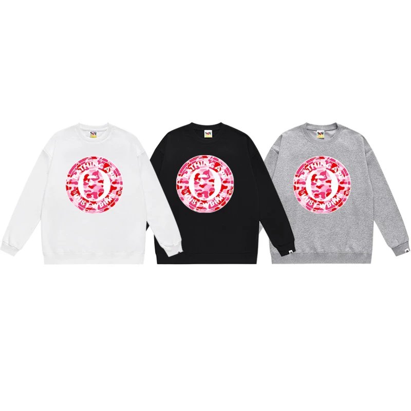 Grey Heather Sweatshirt With Penguin Graphic Casual Pullover