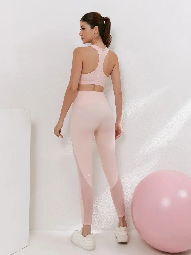 lululemon Matching Sets Racerback Sports Bra and Mesh-Panel Leggings Set product detail image 6