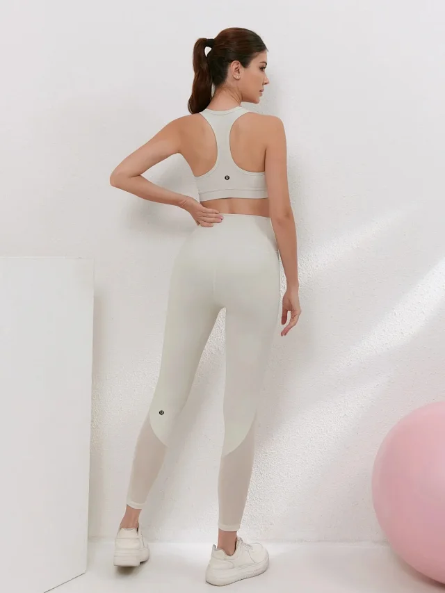 lululemon Matching Sets Racerback Sports Bra and Mesh-Panel Leggings Set product detail image 11