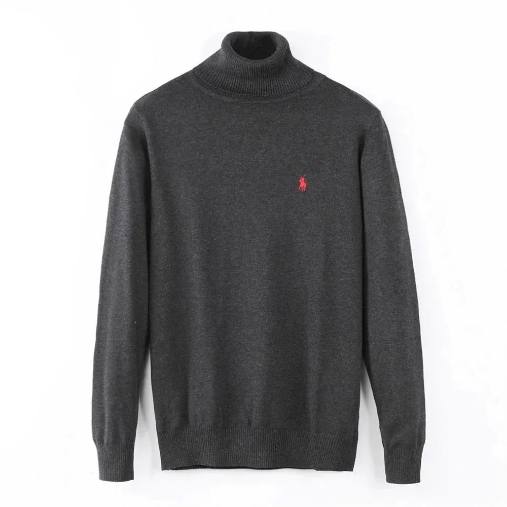 Ralph Lauren Knitwear Embroidered Pony Quarter-Zip Knit Sweater — 15