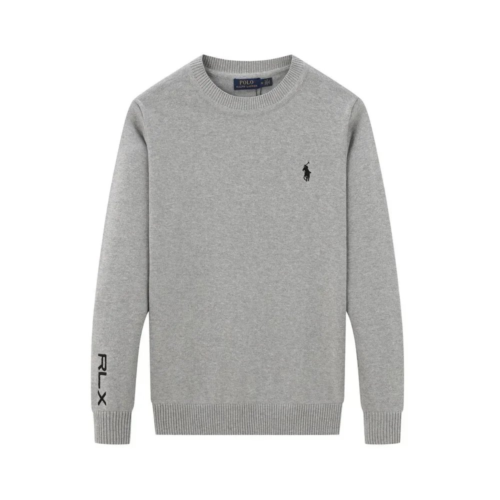 Ralph Lauren Knitwear Embroidered Pony Quarter-Zip Knit Sweater — 27