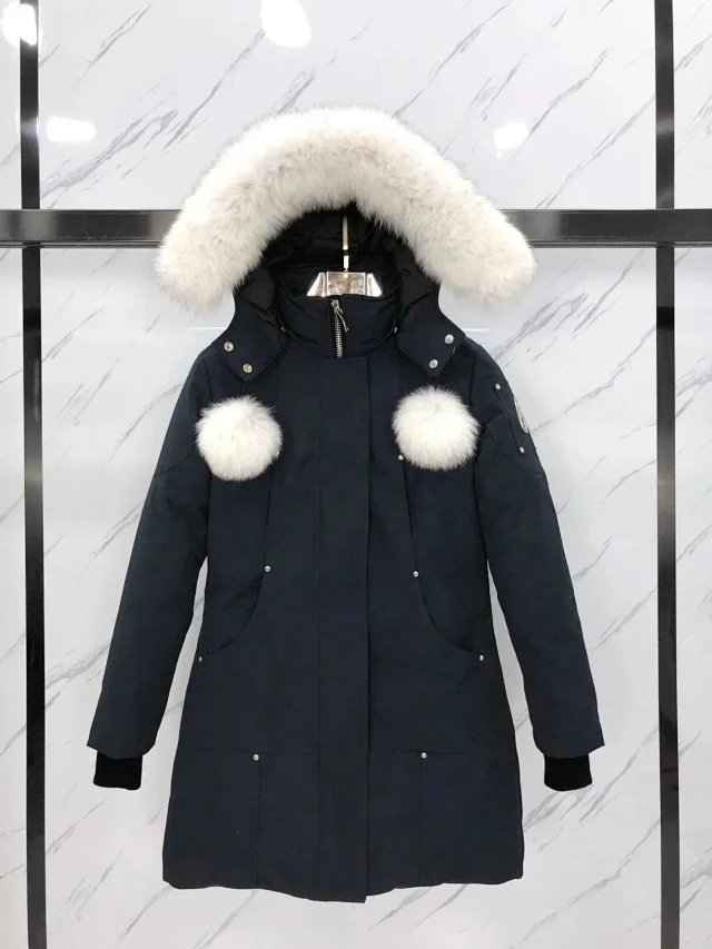 Moose Knuckles Down Jackets Fur-Trim Hooded Bomber product detail image 29
