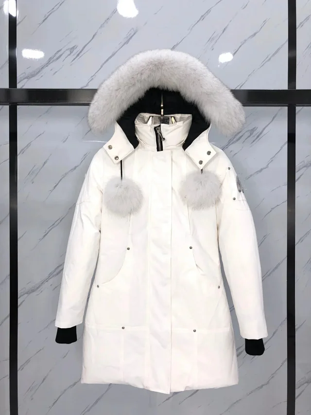 Moose Knuckles Down Jackets Fur-Trim Hooded Bomber product detail image 32