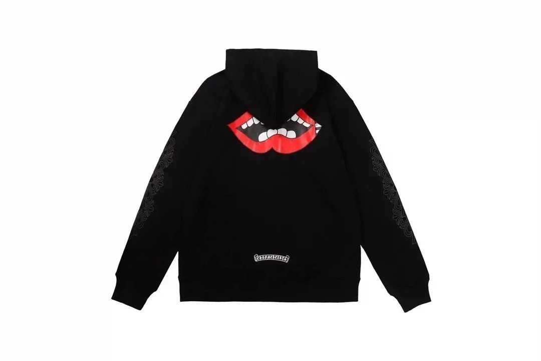 Chrome Hearts Hoodies & Sweatshirts Hooded sweatshirt with cross motif graphic print — ALBB-LMWY-0030