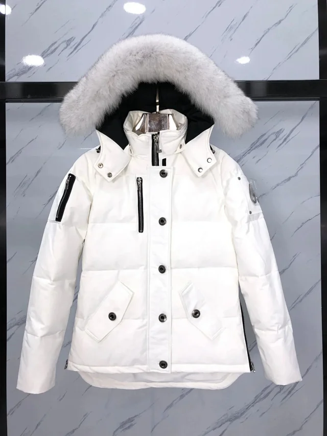 Moose Knuckles Down Jackets Fur-Trim Hooded Bomber product detail image 27