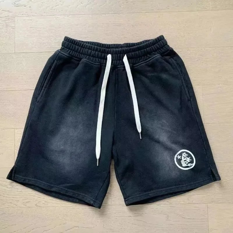 宽松休闲水洗运动短裤