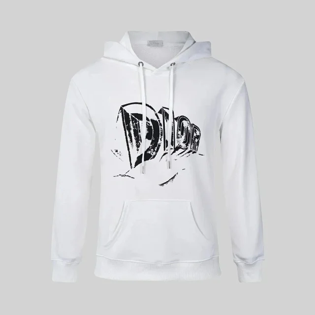Dior Hoodies & Sweatshirts Drawstring Pullover Hoodie with Kangaroo Pocket product detail image 16