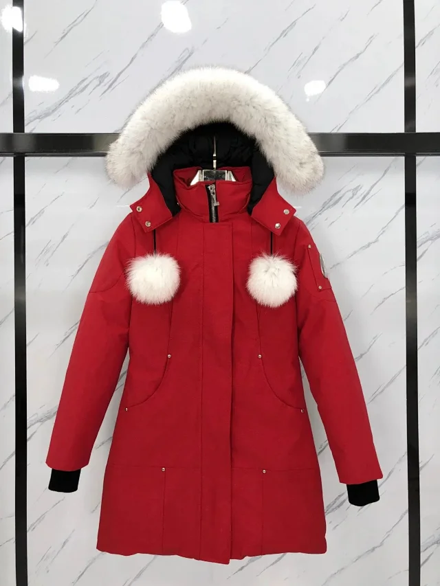 Moose Knuckles Down Jackets Fur-Trim Hooded Bomber product detail image 31