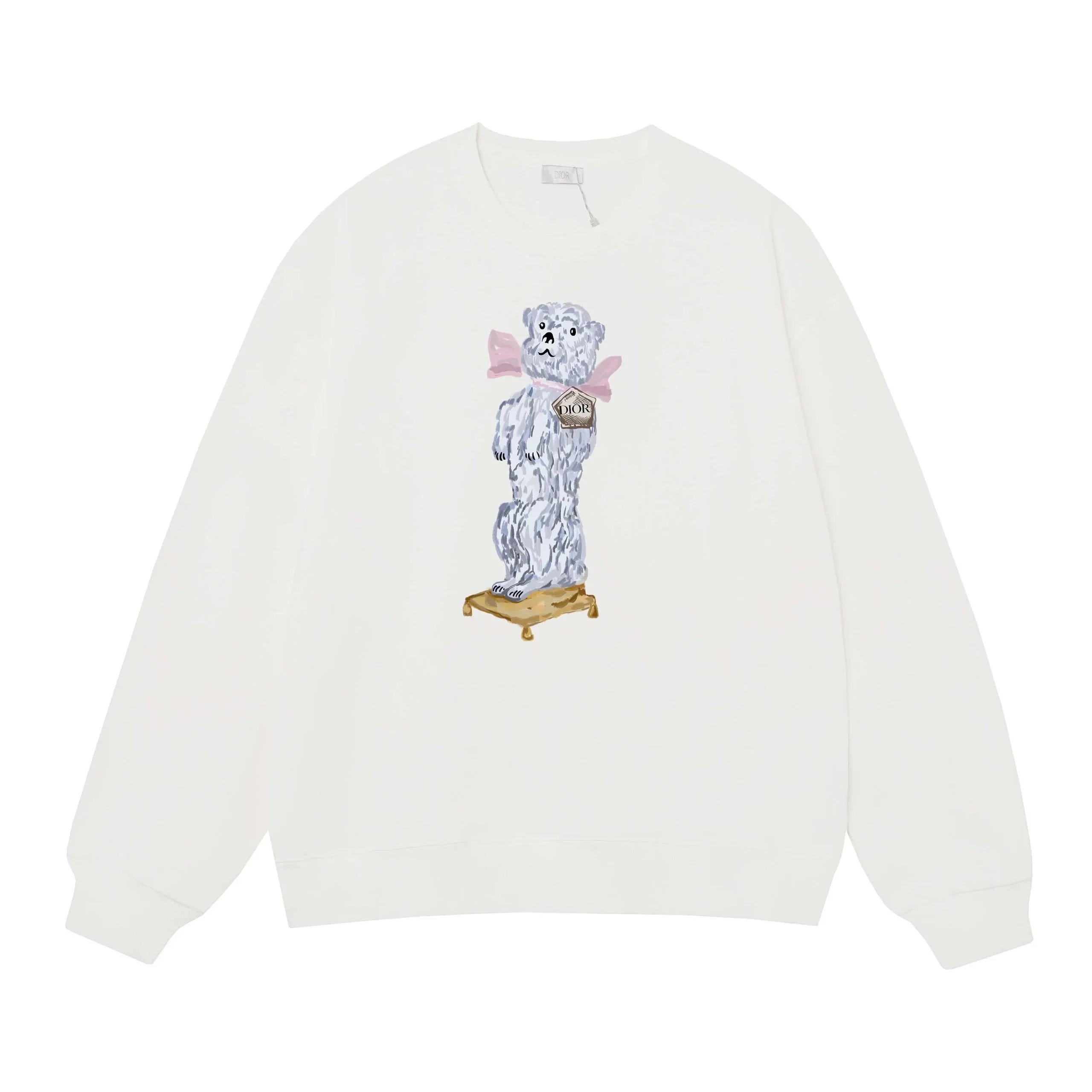 Dior Hoodies & Sweatshirts Graphic-Print Crewneck Sweatshirt — 39