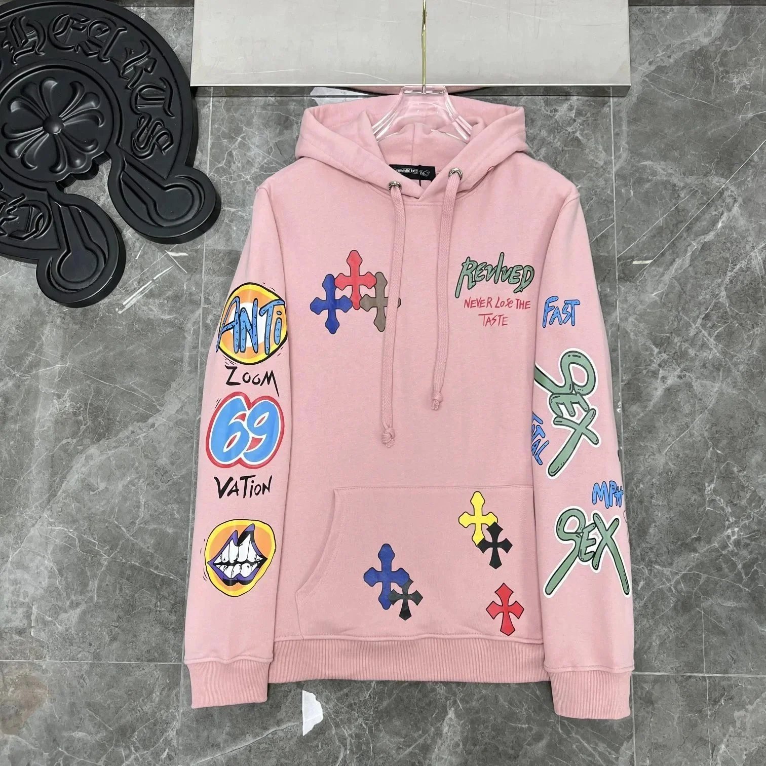 Chrome Hearts Hoodies & Sweatshirts Graphic Cross Pullover Hoodie — CH-20