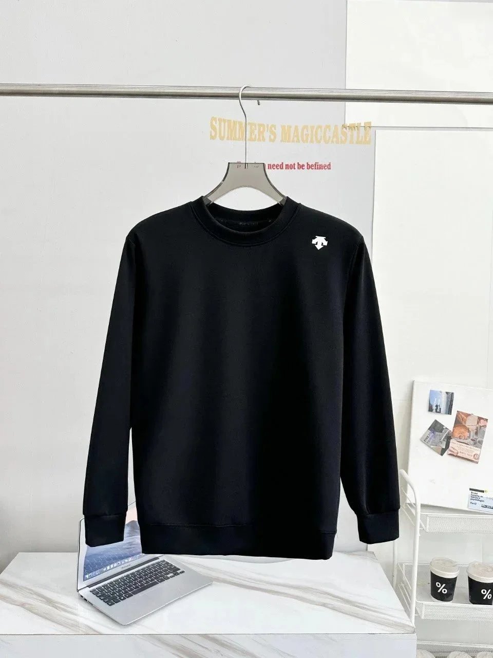 Descente Hoodies & Sweatshirts Logo Hoodie and Quarter-Zip Sweatshirt — DE-19