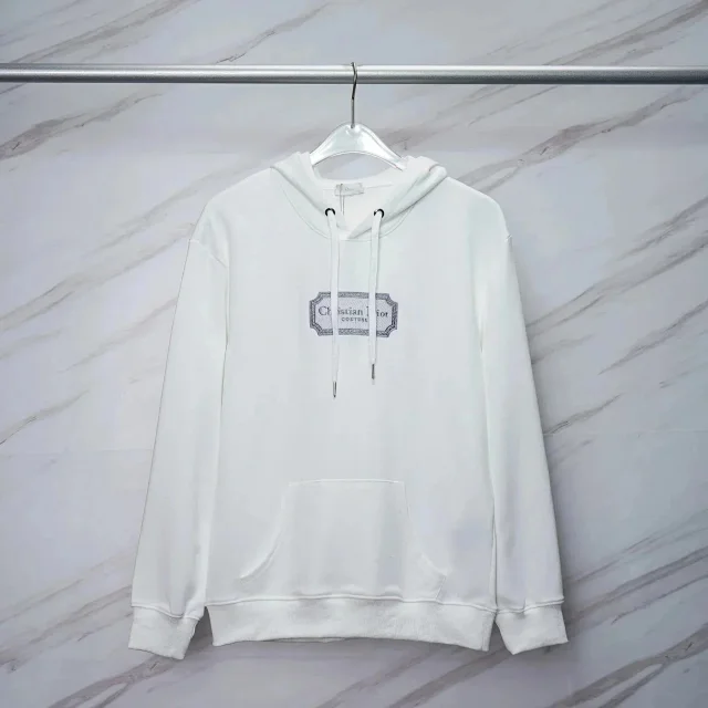 Dior Hoodies & Sweatshirts Drawstring Pullover Hoodie with Kangaroo Pocket product detail image 14