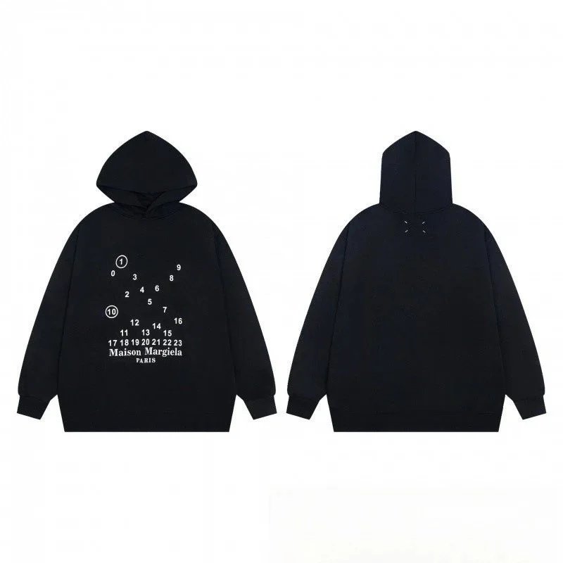 hA. Logo Print Oversized Hoodie Black - 5