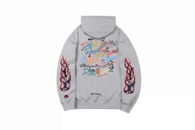 Chrome Hearts Hoodies & Sweatshirts Hooded sweatshirt with cross motif graphic print product detail image 18