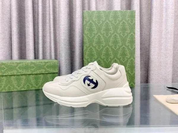 Gucci x Disney Rhyton Doraemon White and Red Sneakers Chunky Sneakers - 11