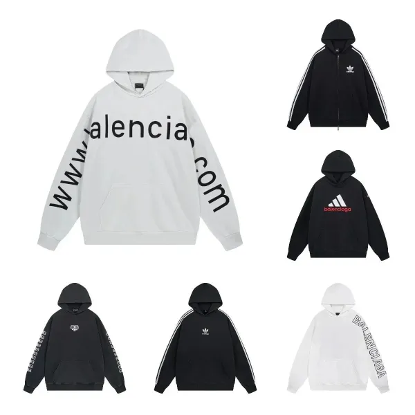 Balenciaga x Adidas Hoodie Black - 11