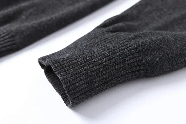 Ralph Lauren Knitwear Embroidered Pony Quarter-Zip Knit Sweater product detail image 4