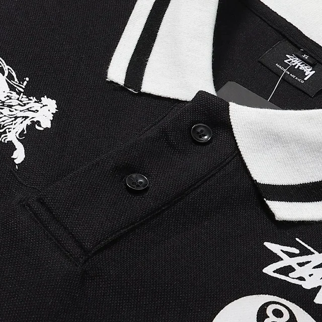 Stüssy Shirts Short-sleeve logo graphic polo shirt product detail image 14