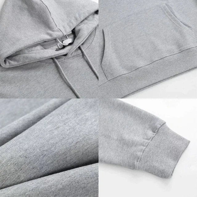 Unbranded Hoodies & Sweatshirts Pullover hoodie with drawstring hood, kangaroo pocket, and chest emblem product detail image 6