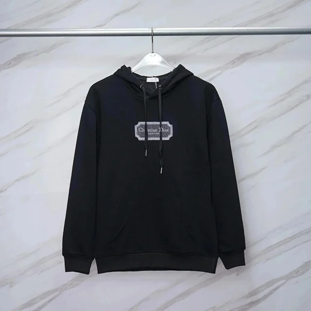 Dior Hoodies & Sweatshirts Drawstring Pullover Hoodie with Kangaroo Pocket product detail image 13