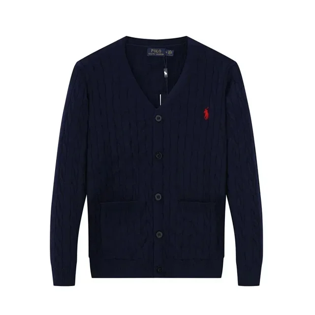 Ralph Lauren Knitwear Embroidered Pony Quarter-Zip Knit Sweater product detail image 34