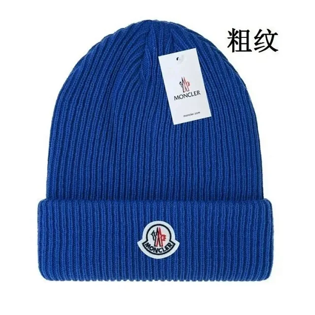 Moncler Hats Ribbed cuffed knit beanie product detail image 14