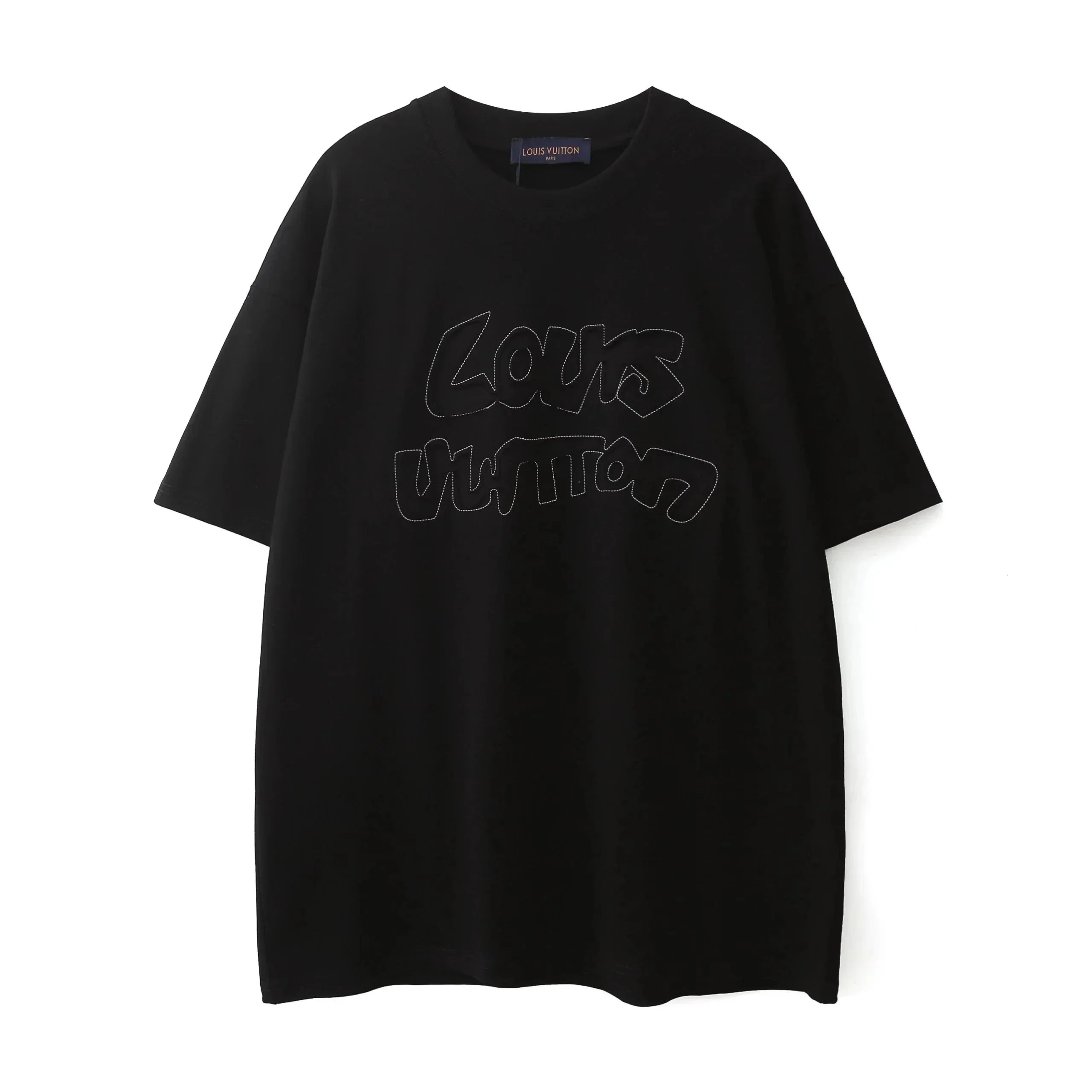 Louis Vuitton T-Shirts Short-Sleeve Graphic Logo Print — 30