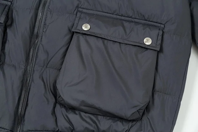 Gucci Down Jackets Hooded quilted jacket with logo detailing product detail image 8
