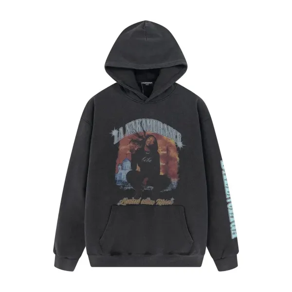Balenciaga x Adidas Hoodie Black - 27