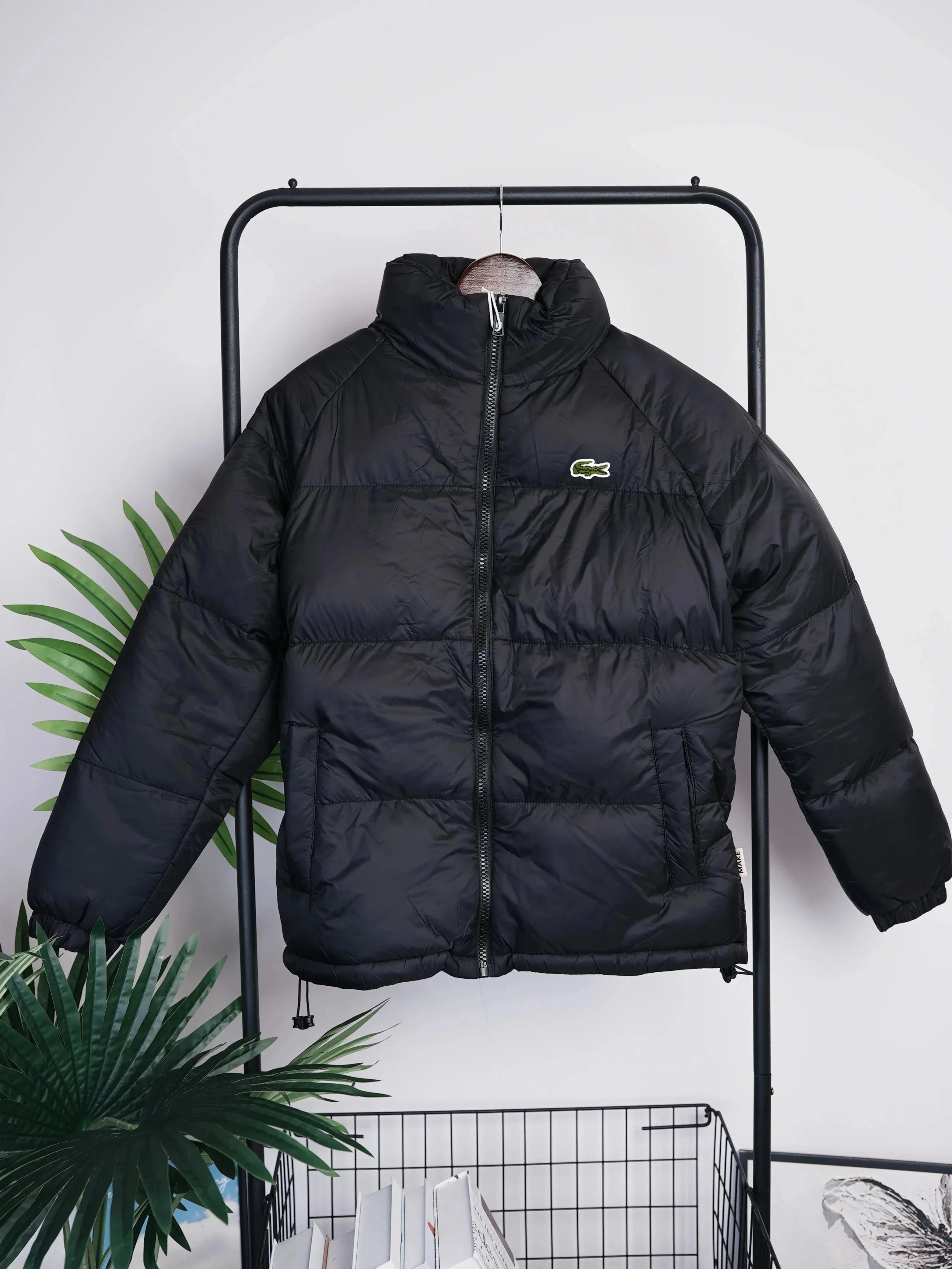 Lacoste Down Jackets Quilted puffer jacket with stand collar image 1