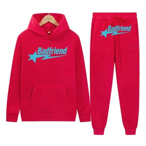 Off-White x Virgil Abloh Graffiti Hoodie and Sweatpants Set Black with Red and Green Spray Paint Print - 32