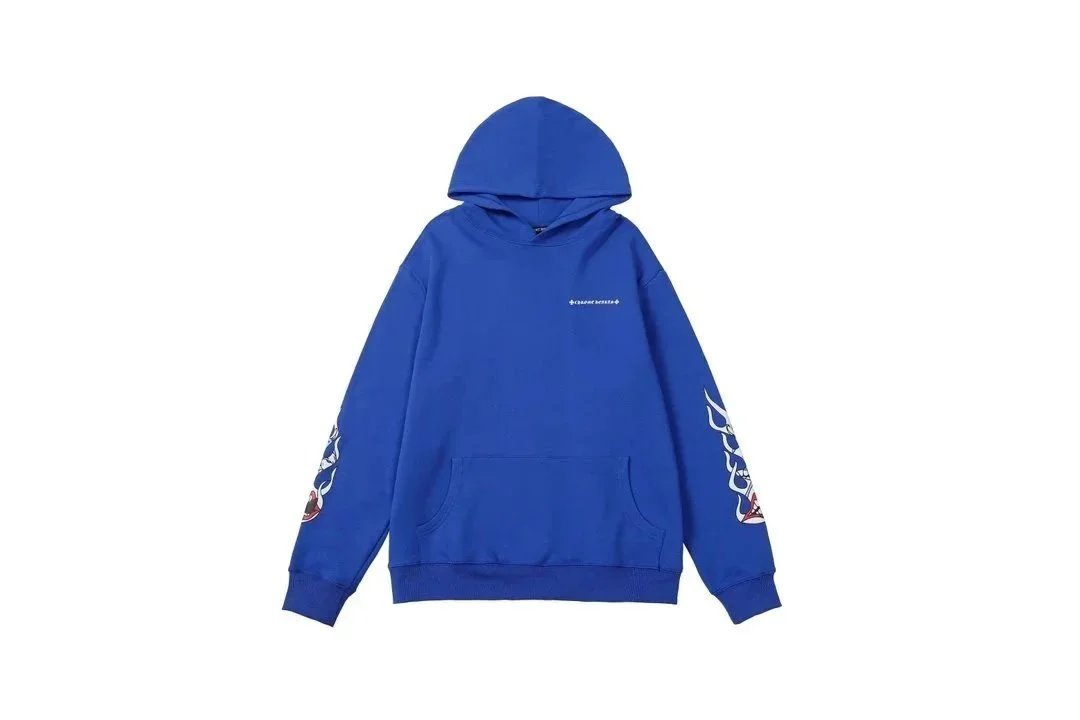 Chrome Hearts Hoodies & Sweatshirts Hooded sweatshirt with cross motif graphic print — ALBB-LMWY-0023