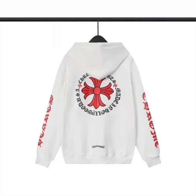 Chrome Hearts Hoodies & Sweatshirts Hooded sweatshirt with cross motif graphic print product detail image 16